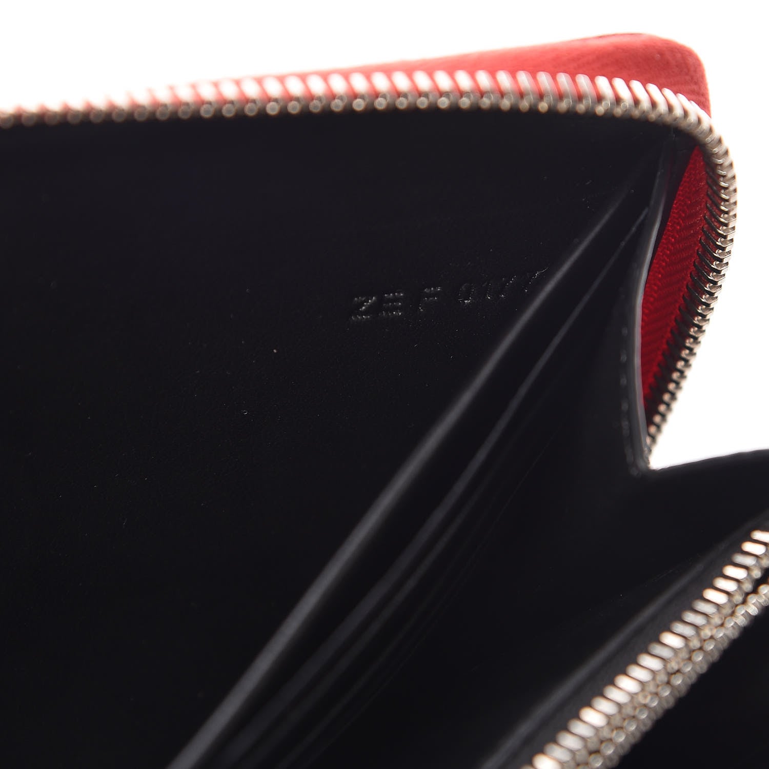 Givenchy Textured Coated Canvas Bambi Print Zip Around Wallet Red 9 of 11
