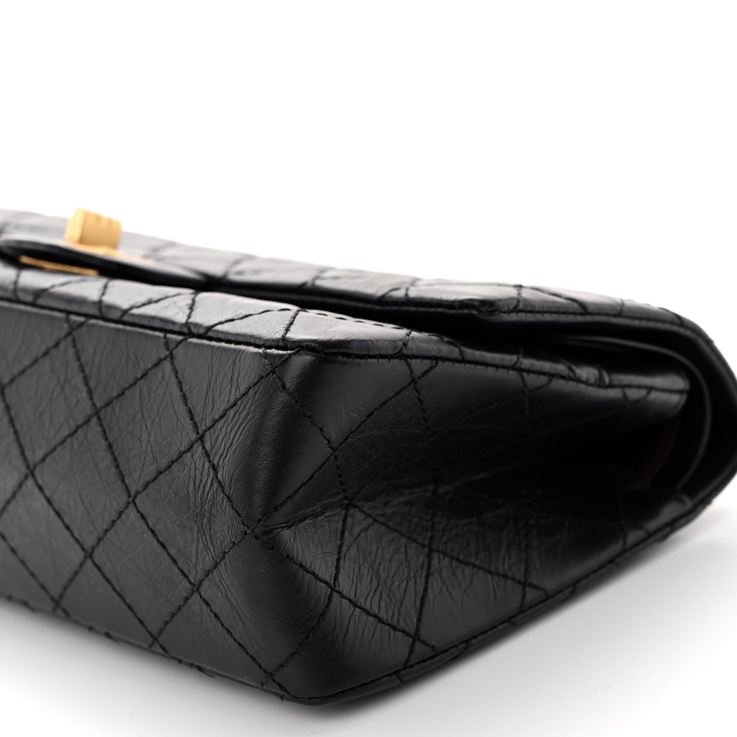 Chanel Aged Calfskin Quilted 2.55 Reissue 225 Flap Black 9 of 15