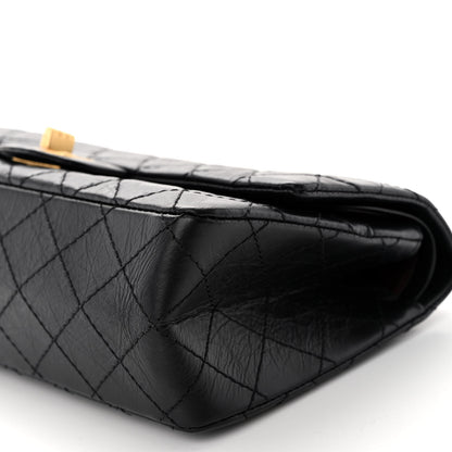 Chanel Aged Calfskin Quilted 2.55 Reissue 225 Flap Black 9 of 15