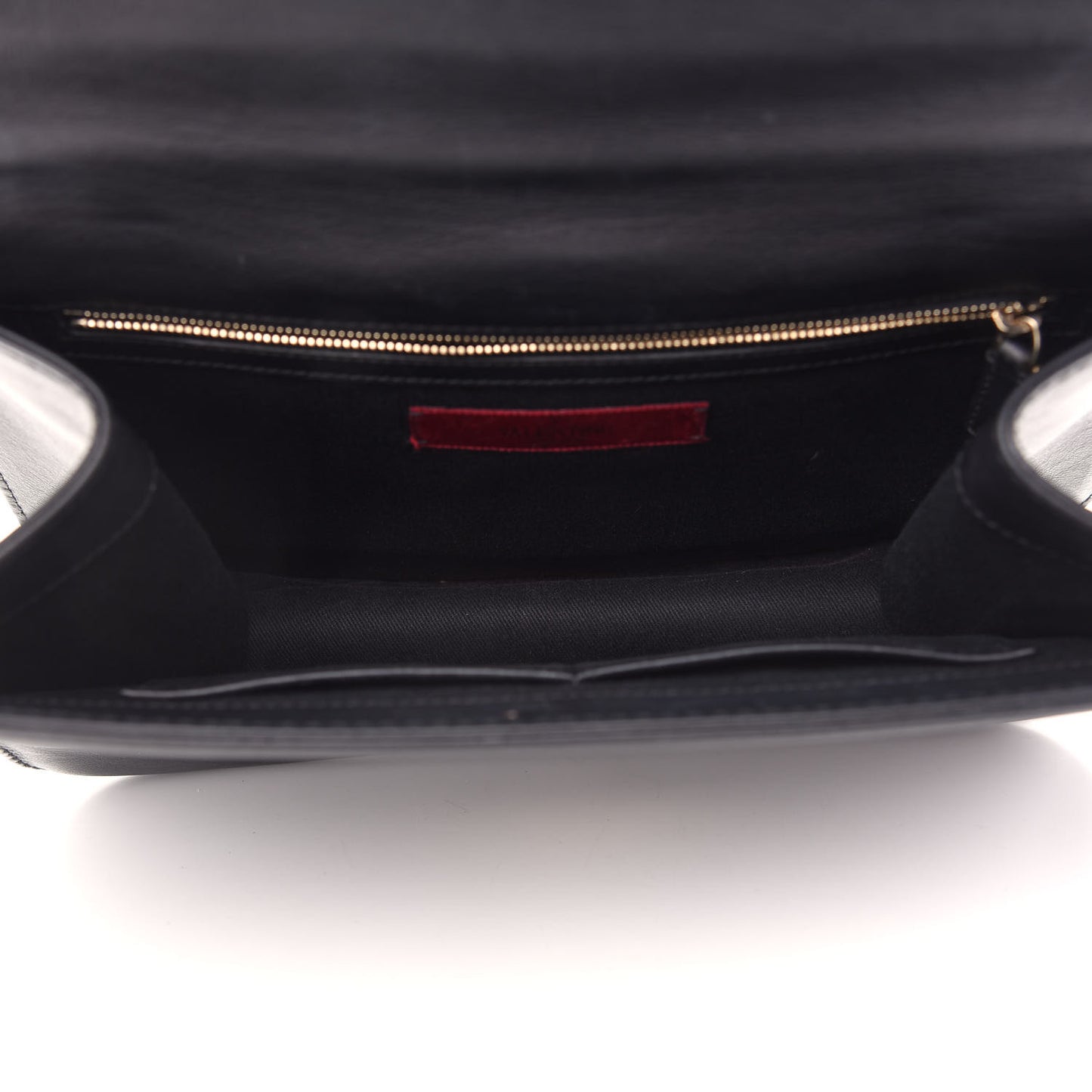 Vitello Medium Glam Lock Rockstud Flap Black