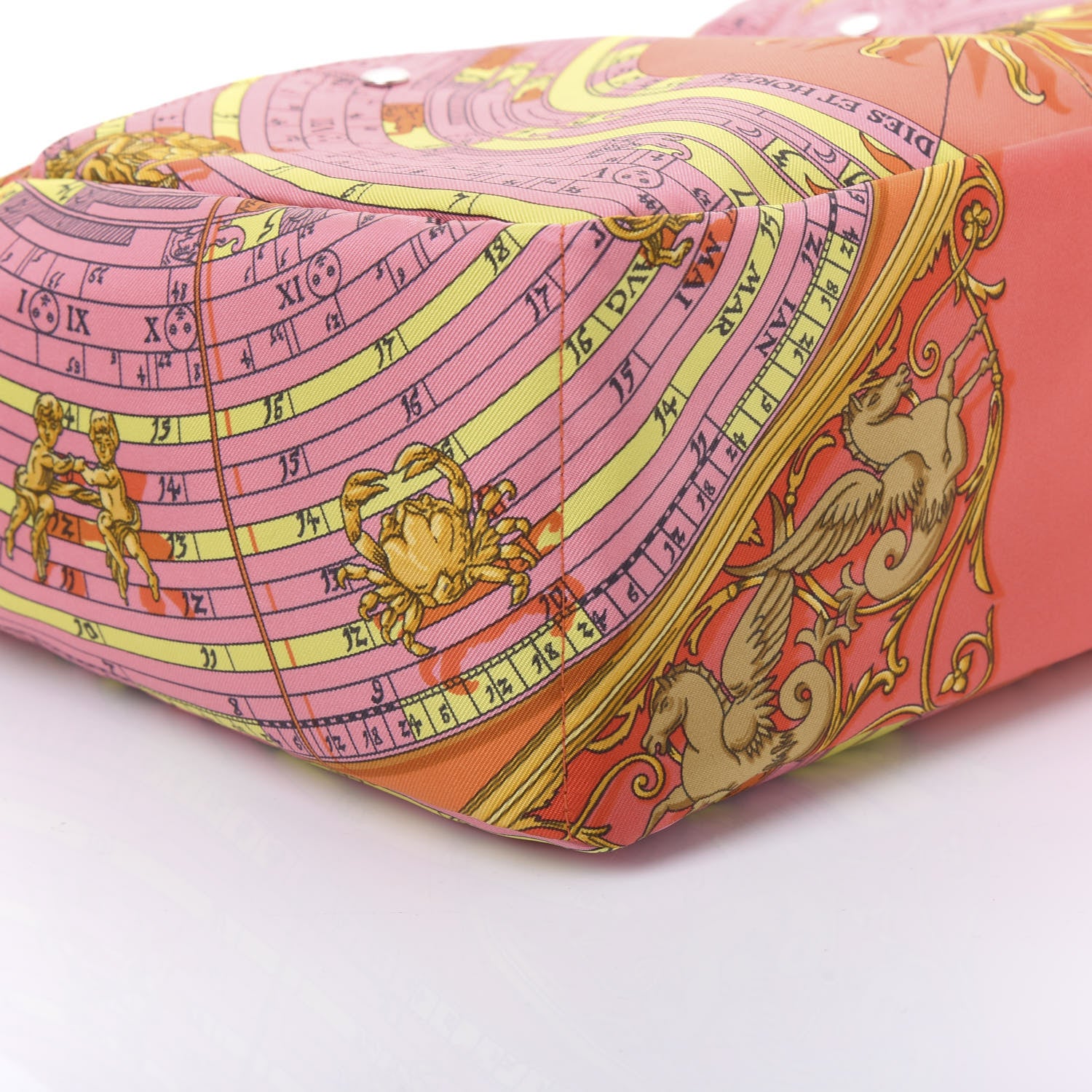 Hermes Silk Barenia Astrologie Fourbi 25 MM Pouch Pink Fauve 6 of 11
