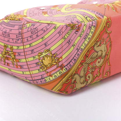 Hermes Silk Barenia Astrologie Fourbi 25 MM Pouch Pink Fauve 6 of 11