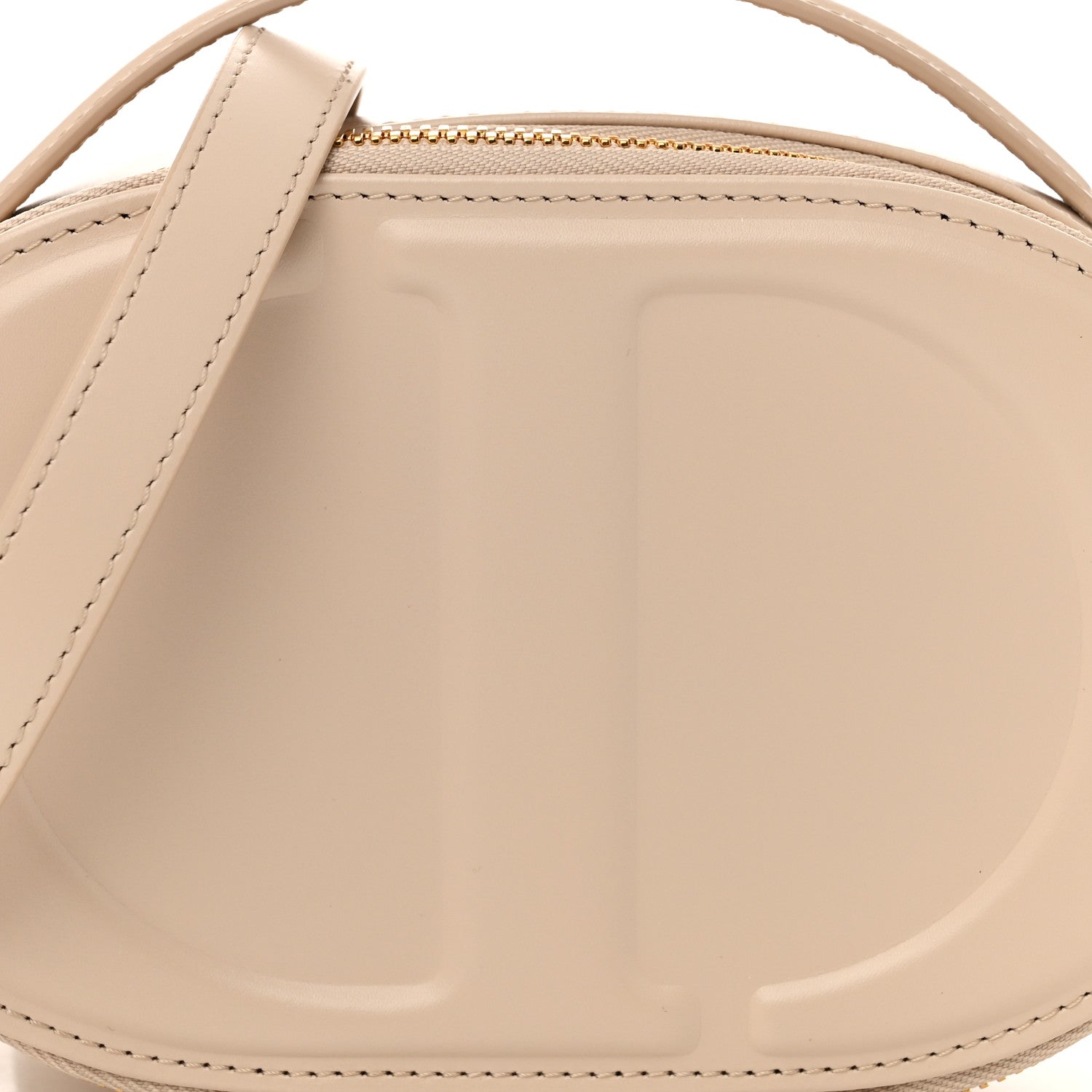 Christian Dior Calfskin CD Signature Oval Crossbody Camera Bag Beige 8 of 11