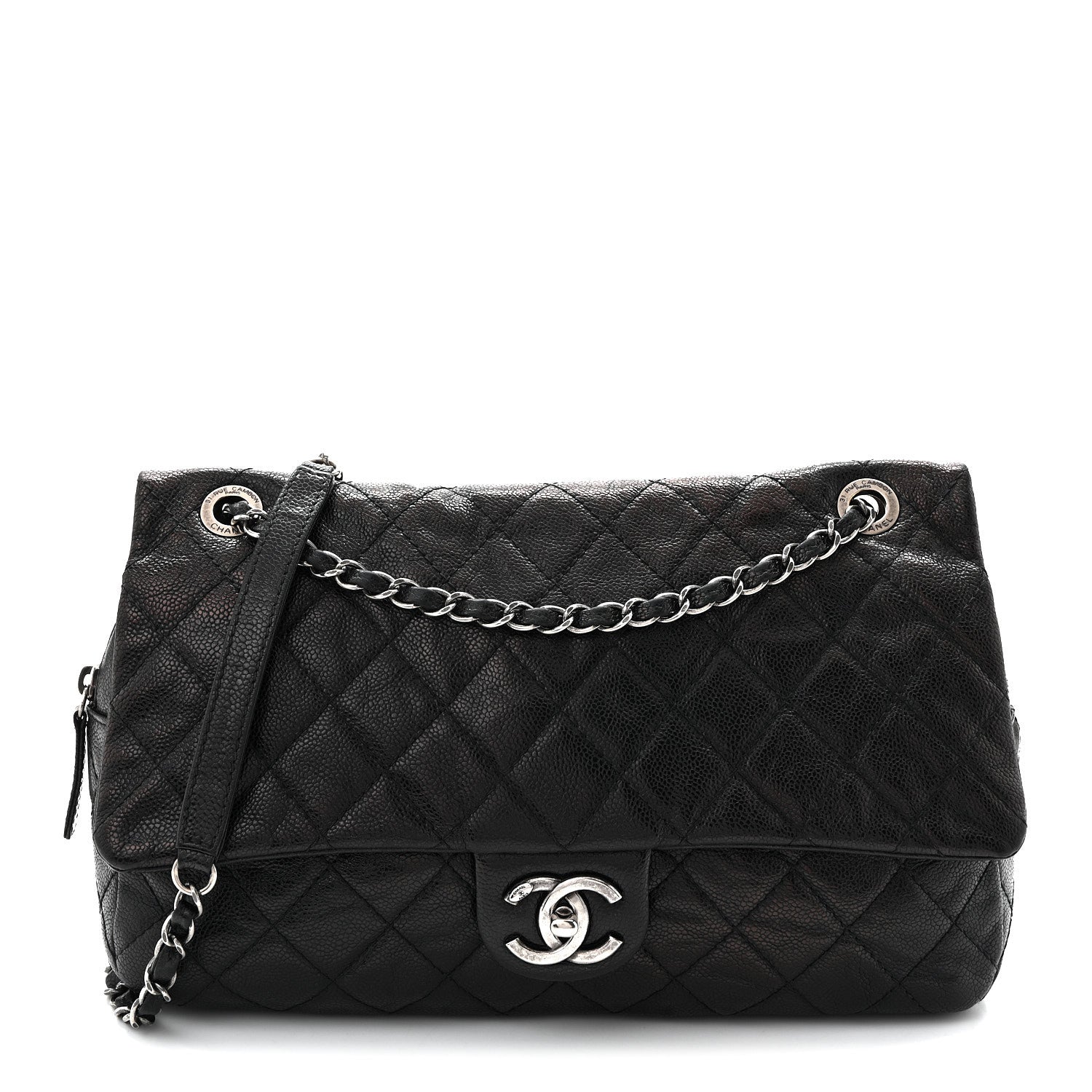 Chanel Caviar Quilted Jumbo Easy Flap Black 1 of 10