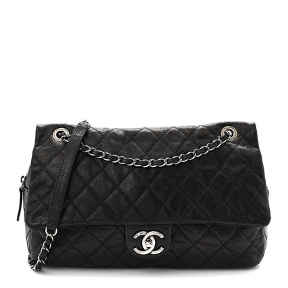 Chanel Caviar Quilted Jumbo Easy Flap Black 1 of 10