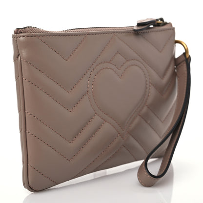 Gucci Calfskin Matelasse GG Marmont Wrist Wallet Porcelain Rose 3 of 6