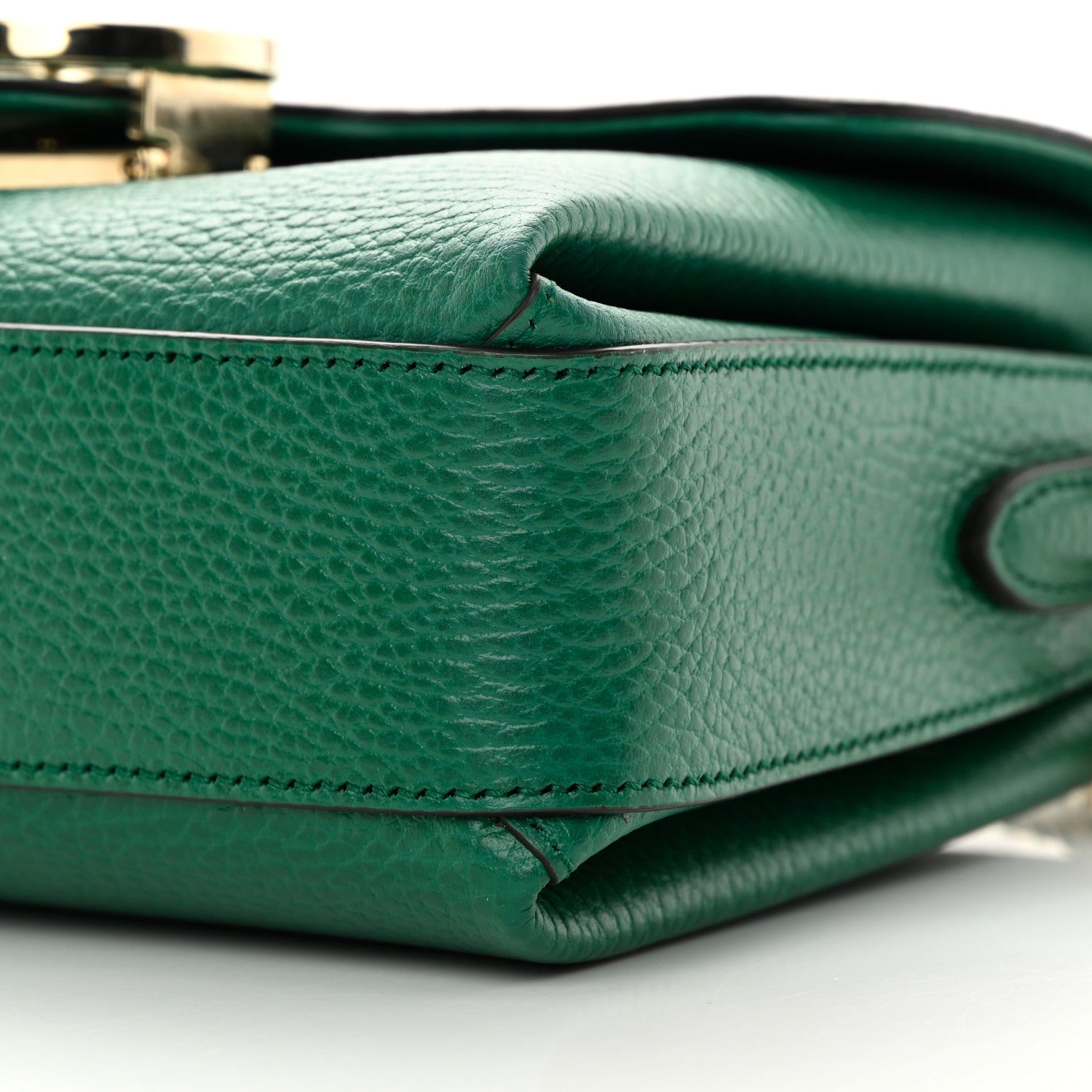 Gucci Dollar Calfskin Interlocking G Crossbody Bag Emerald 10 of 12