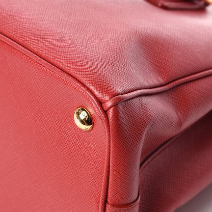 Prada Saffiano Small Galleria Double Zip Tote Fuoco 16 of 20