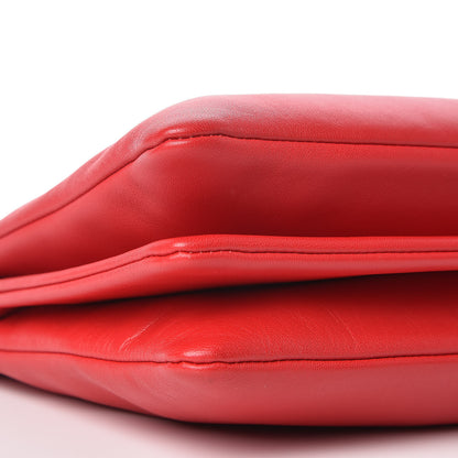 Celine Lambskin Large Trio Crossbody Bag Red 9 of 11