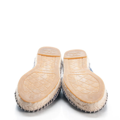 Chanel Denim Espadrilles 39 Blue Black 5 of 8