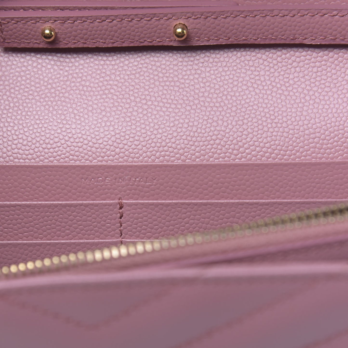 Grain De Poudre Matelasse Chevron Monogram Chain Wallet Tender Pink