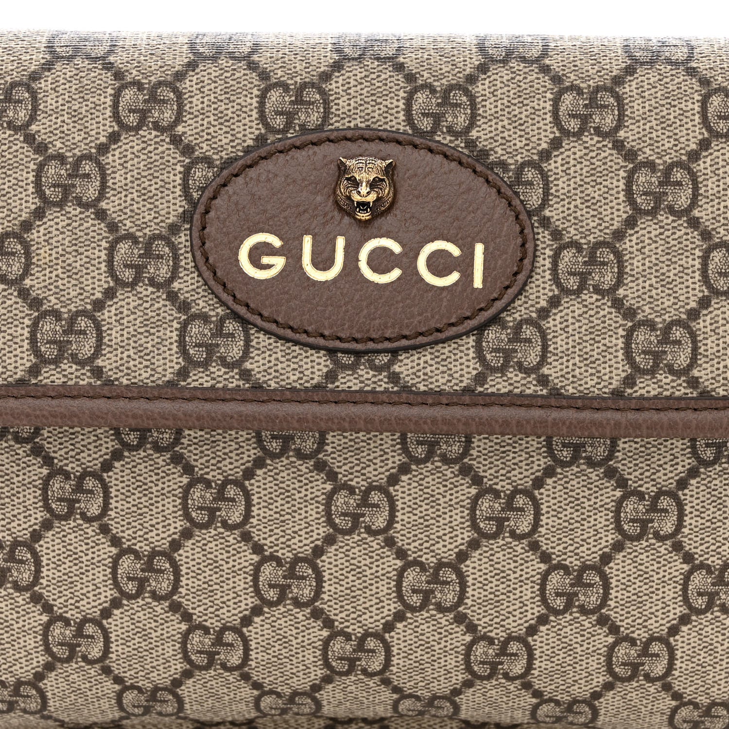 Gucci GG Supreme Monogram Neo Vintage Web Belt Bag Brown 8 of 10