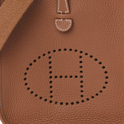 Hermes Taurillon Clemence Evelyne TPM Gold 10 of 11
