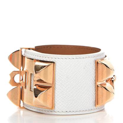 Hermes Epsom Collier de Chien CDC Bracelet T2 White 2 of 7
