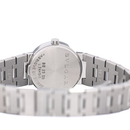 Bulgari Stainless Steel 23mm Quartz Watch Black 4 of 5