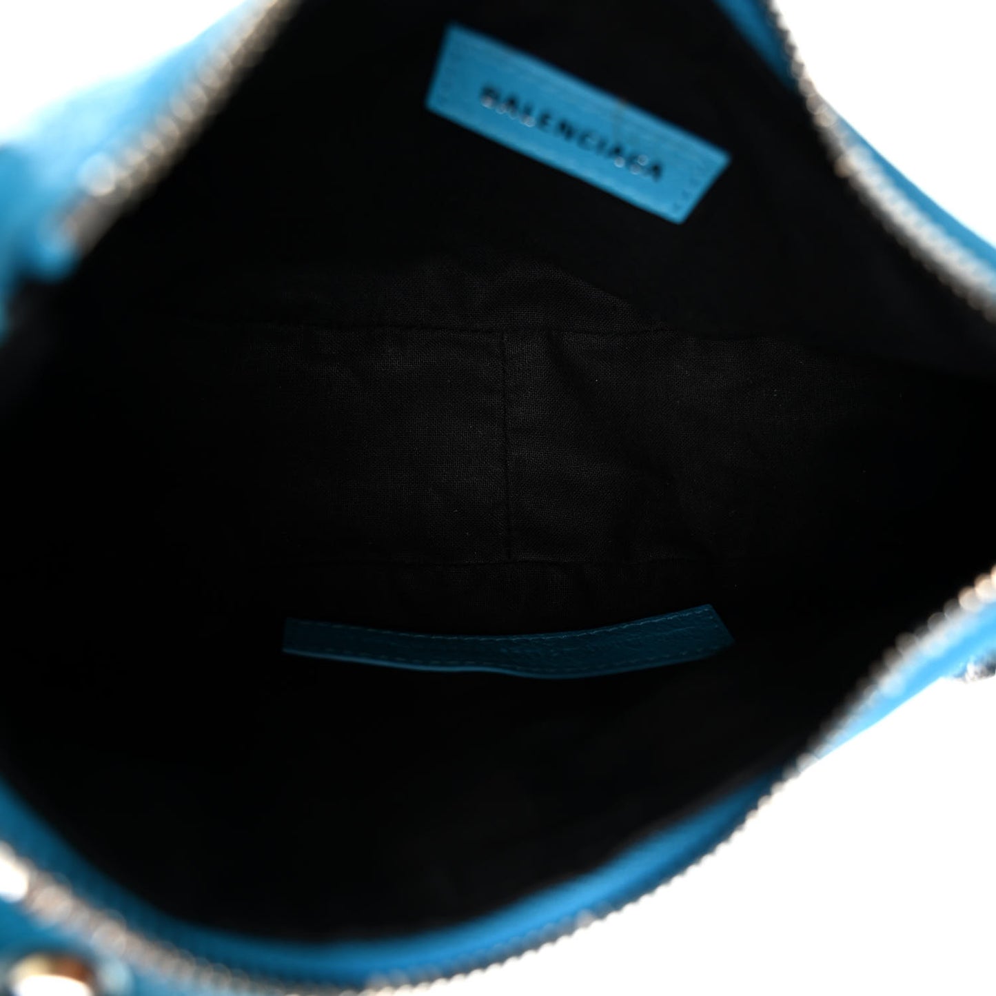 Agneau Arena Le Cagole Shoulder Bag XS Cyan