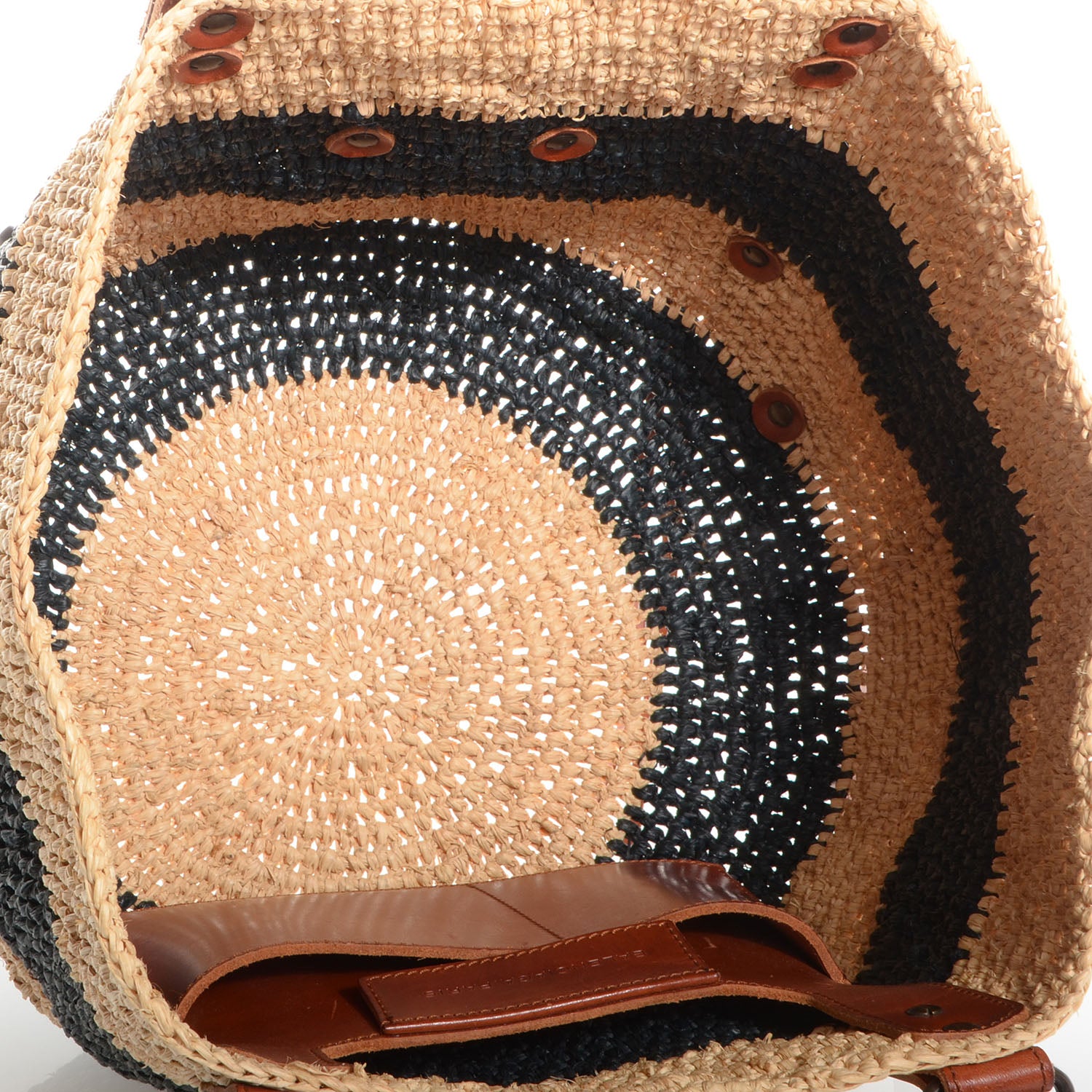 Balenciaga Panier Basket Tote Black Natural 5 of 9