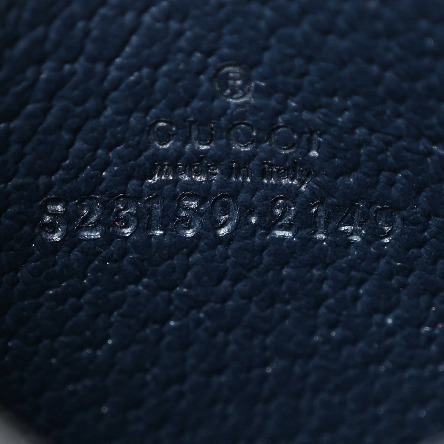 Gucci GG Supreme Monogram Textured Dollar Calfskin Web Ophidia Card Holder Beige Blue 6 of 15