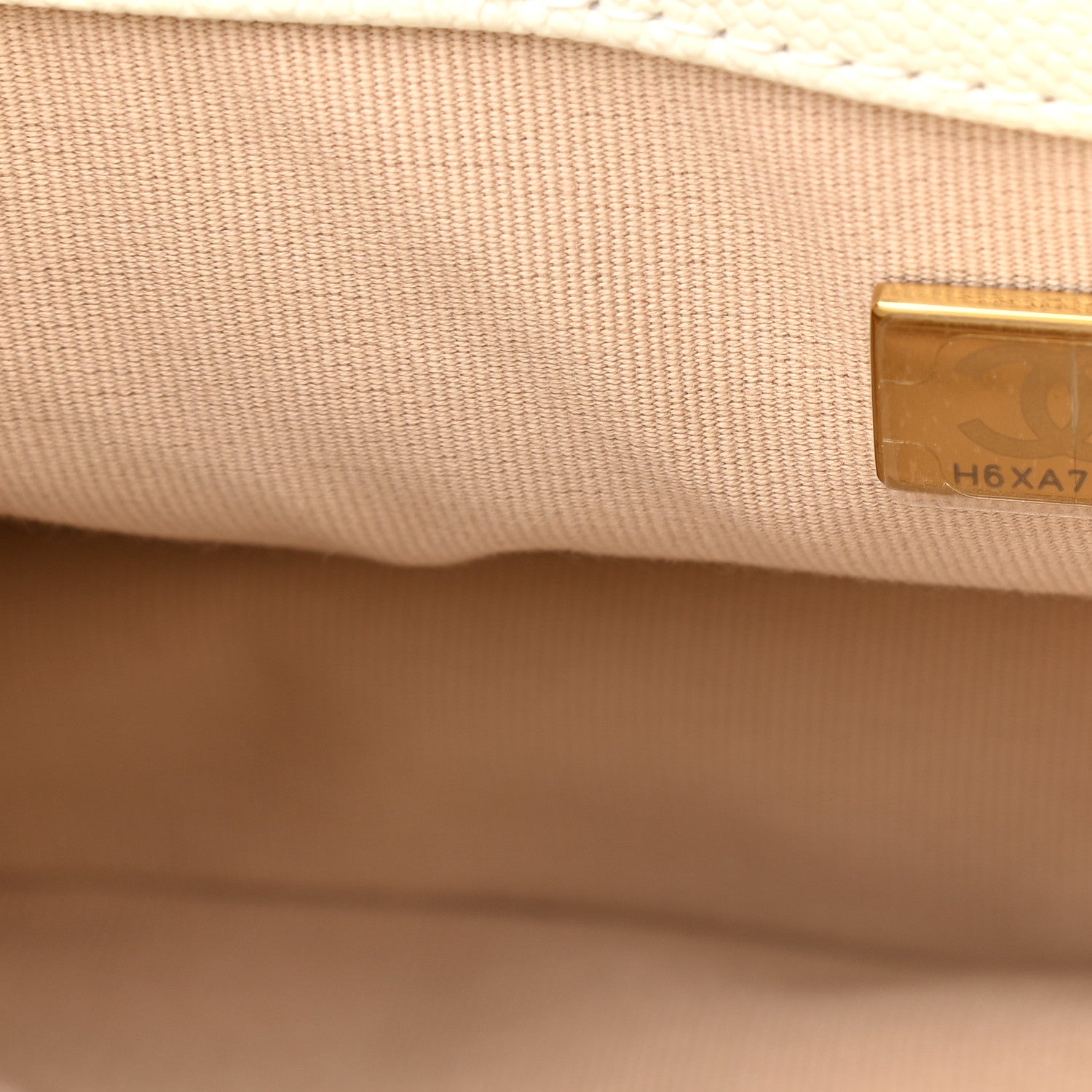 Chanel Shiny Caviar Quilted Small Chain Melody Flap White 7 of 9