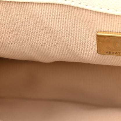 Chanel Shiny Caviar Quilted Small Chain Melody Flap White 7 of 9