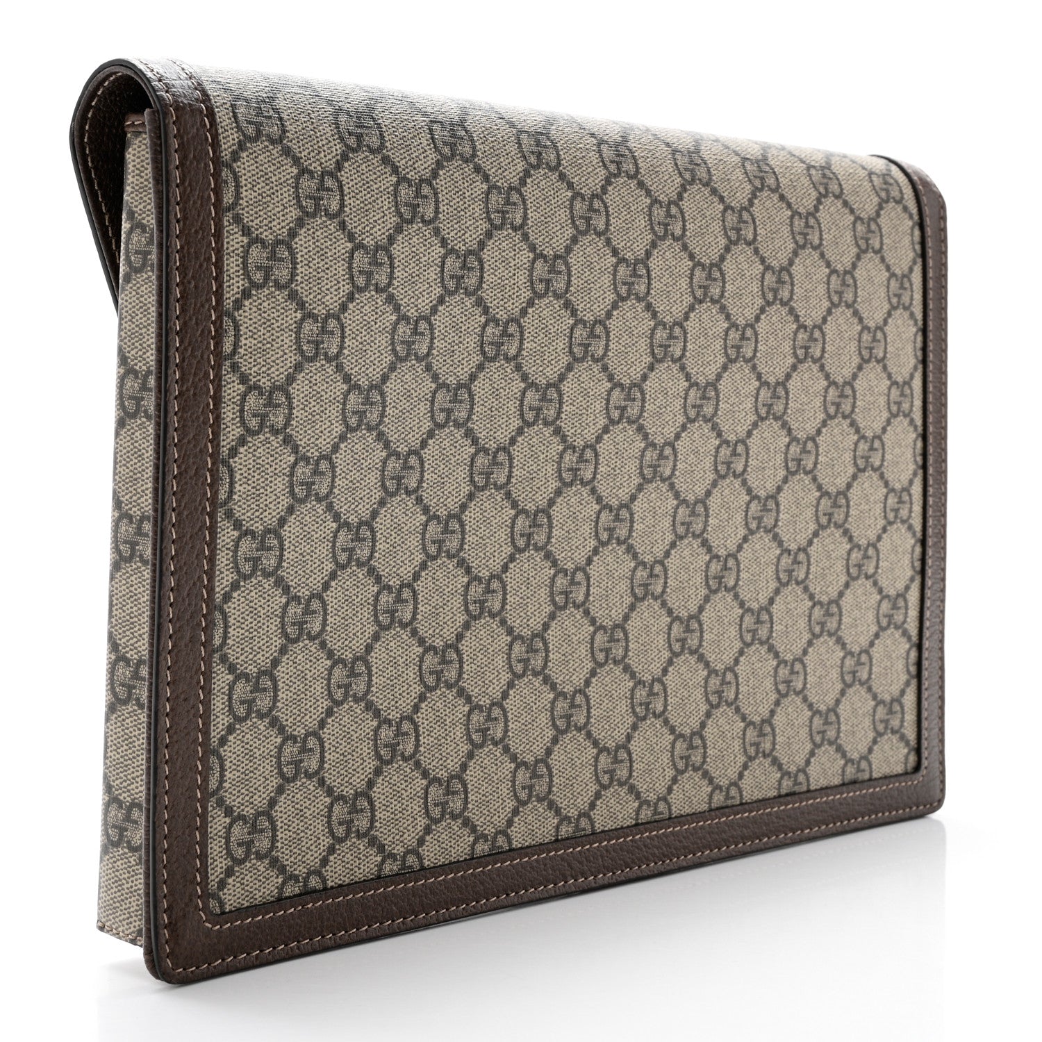 Gucci GG Supreme Monogram Web Ophidia Clutch Beige New Acero 4 of 9