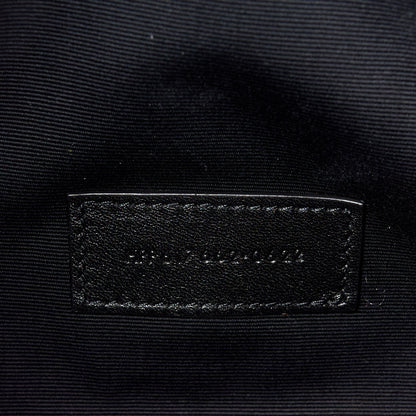 Saint Laurent Grain De Poudre Matelasse Chevron Monogram Envelope Clutch Light Sage 7 of 10