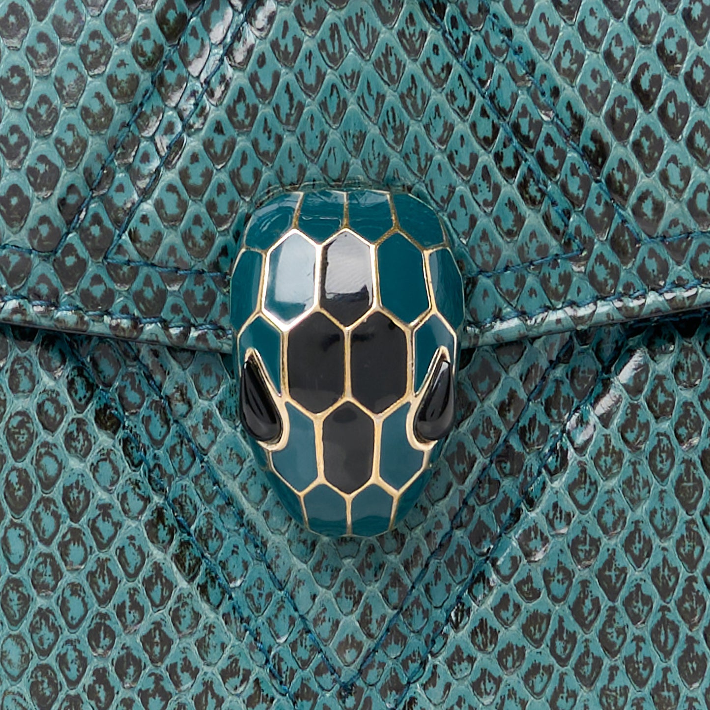 Snakeskin Serpenti Forever Shoulder Bag Green