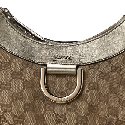 Gucci Monogram Medium D Gold Ring Hobo Gold 9 of 17