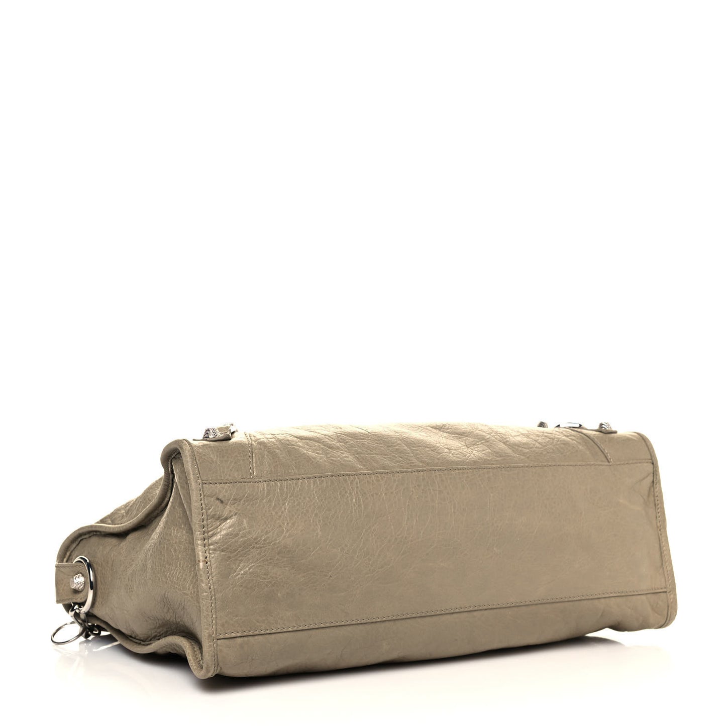 Agneau Giant 12 Silver Hardware City Latte Beige