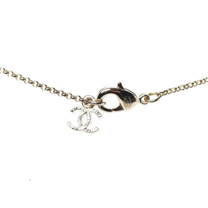 Chanel Crystal Pearl Camellia Necklace Gold 5 of 5