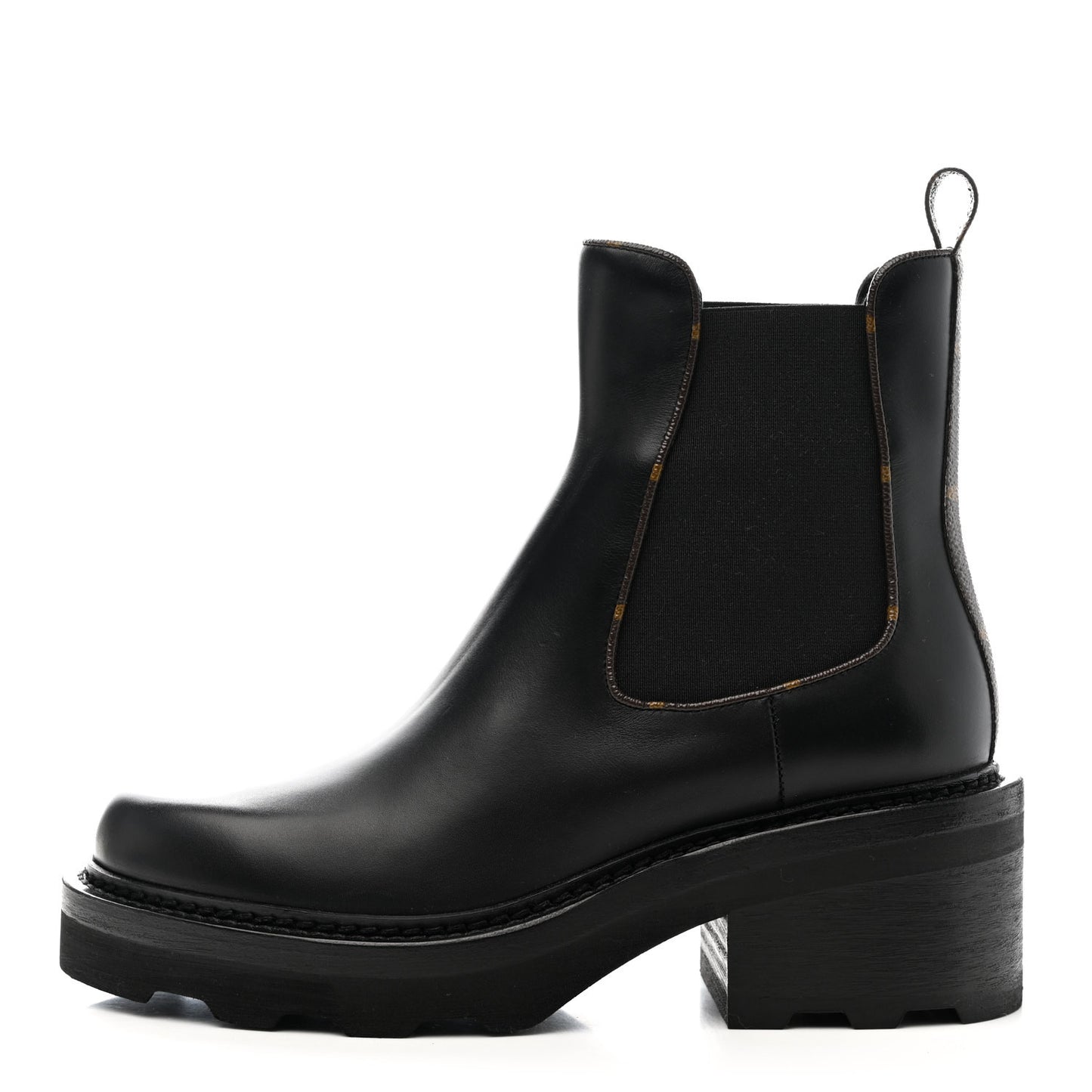 Calfskin Monogram Beaubourg Ankle Boots 38 Black