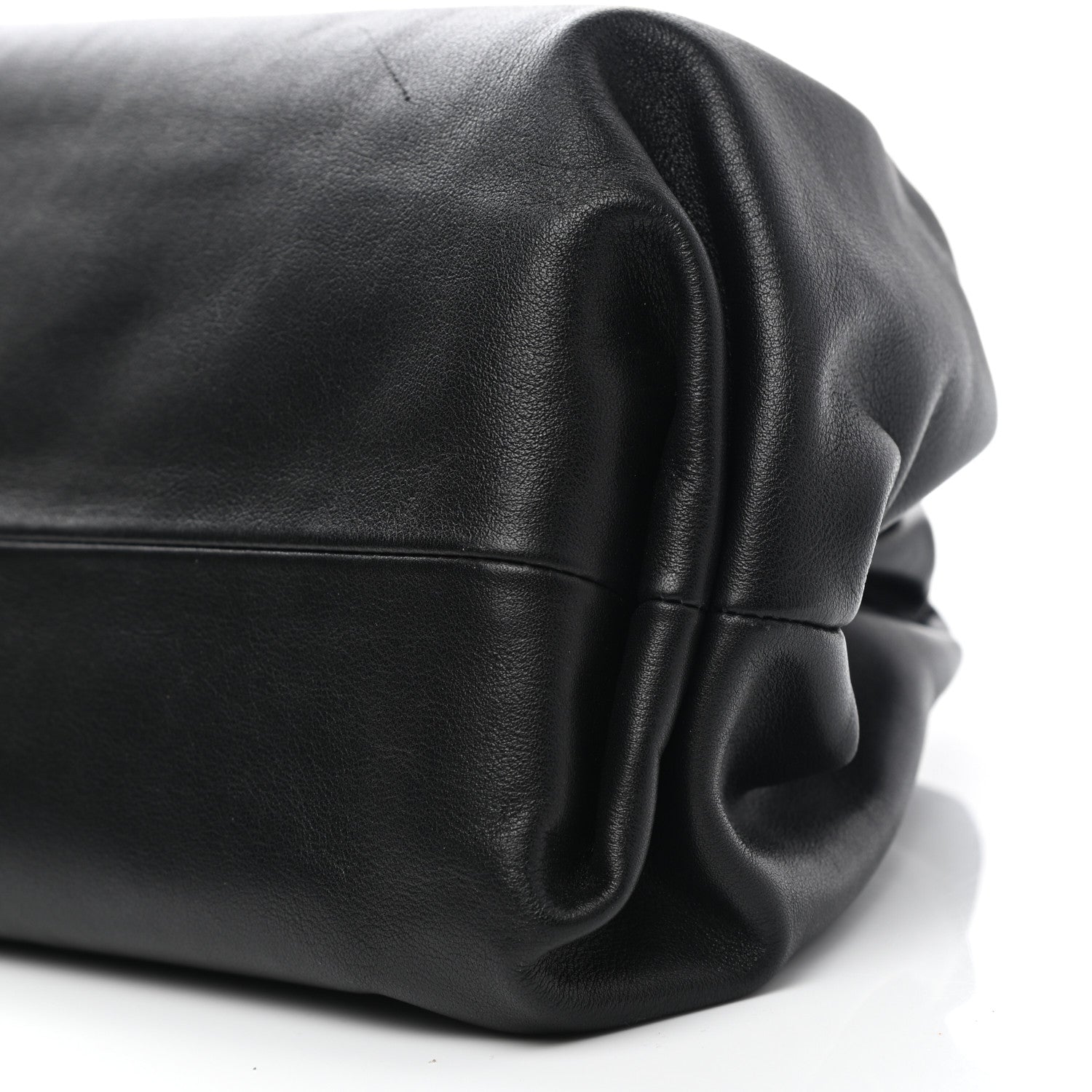 Bottega Veneta Smooth Butter Calf The Pouch Oversized Clutch Black 10 of 11