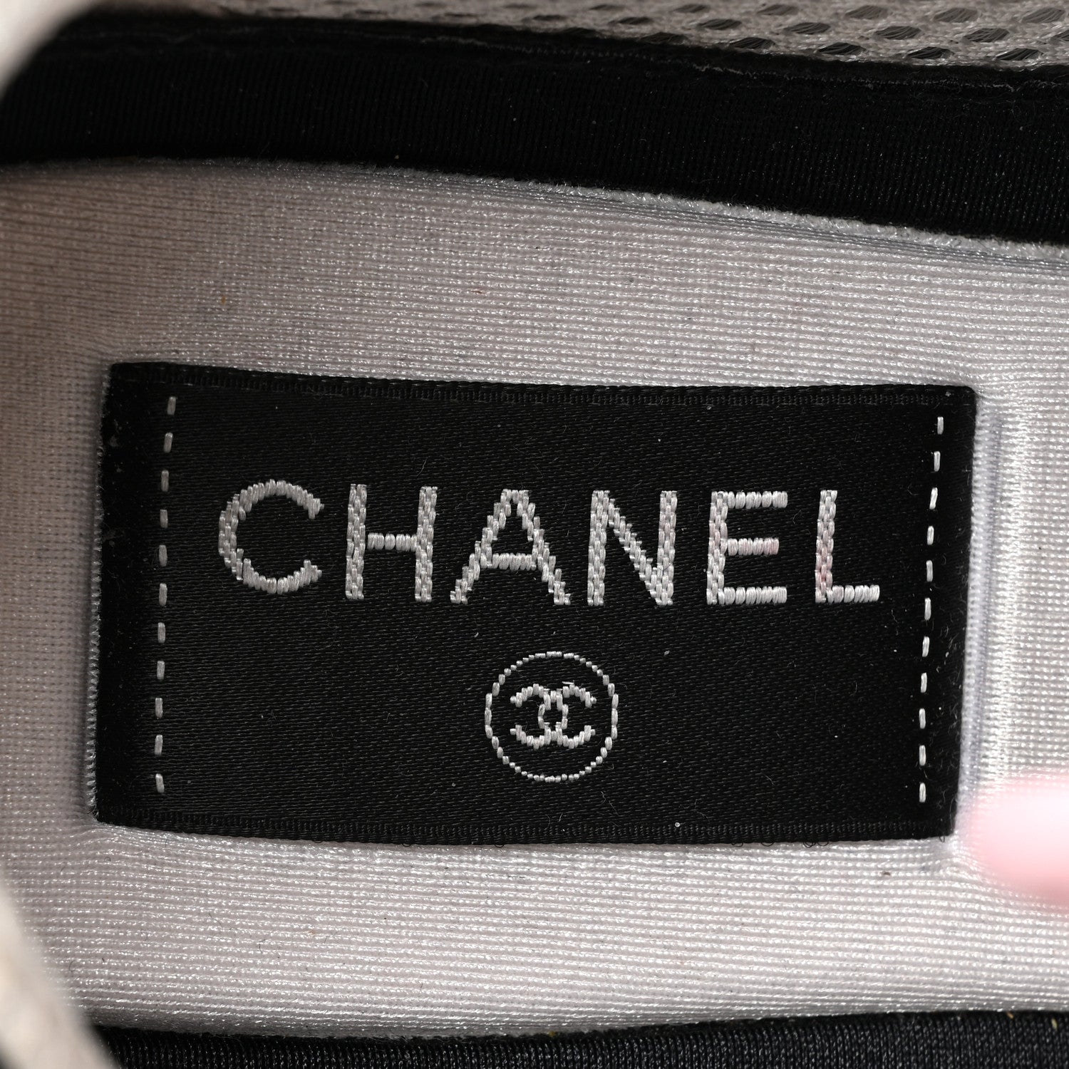 Chanel Tweed Suede Calfskin CC Sneakers 39 Gray Pink 8 of 14