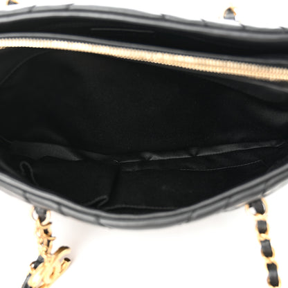 Chanel Calfskin Chevron Quilted Surpique Tote Black 5 of 11