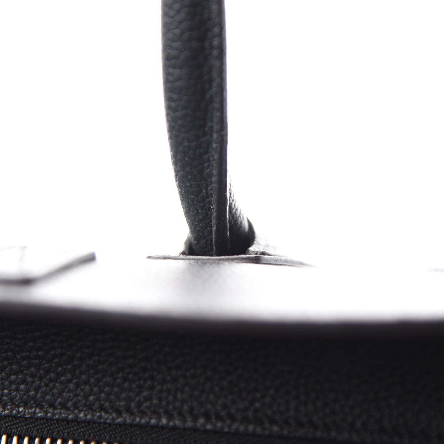 Drummed Calfskin Mini Luggage Black