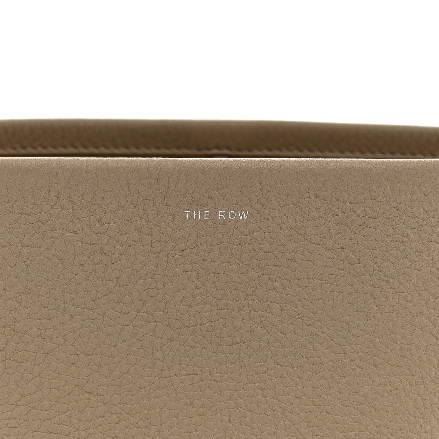 Grained Calfskin Small N/S Park Tote Dark Taupe