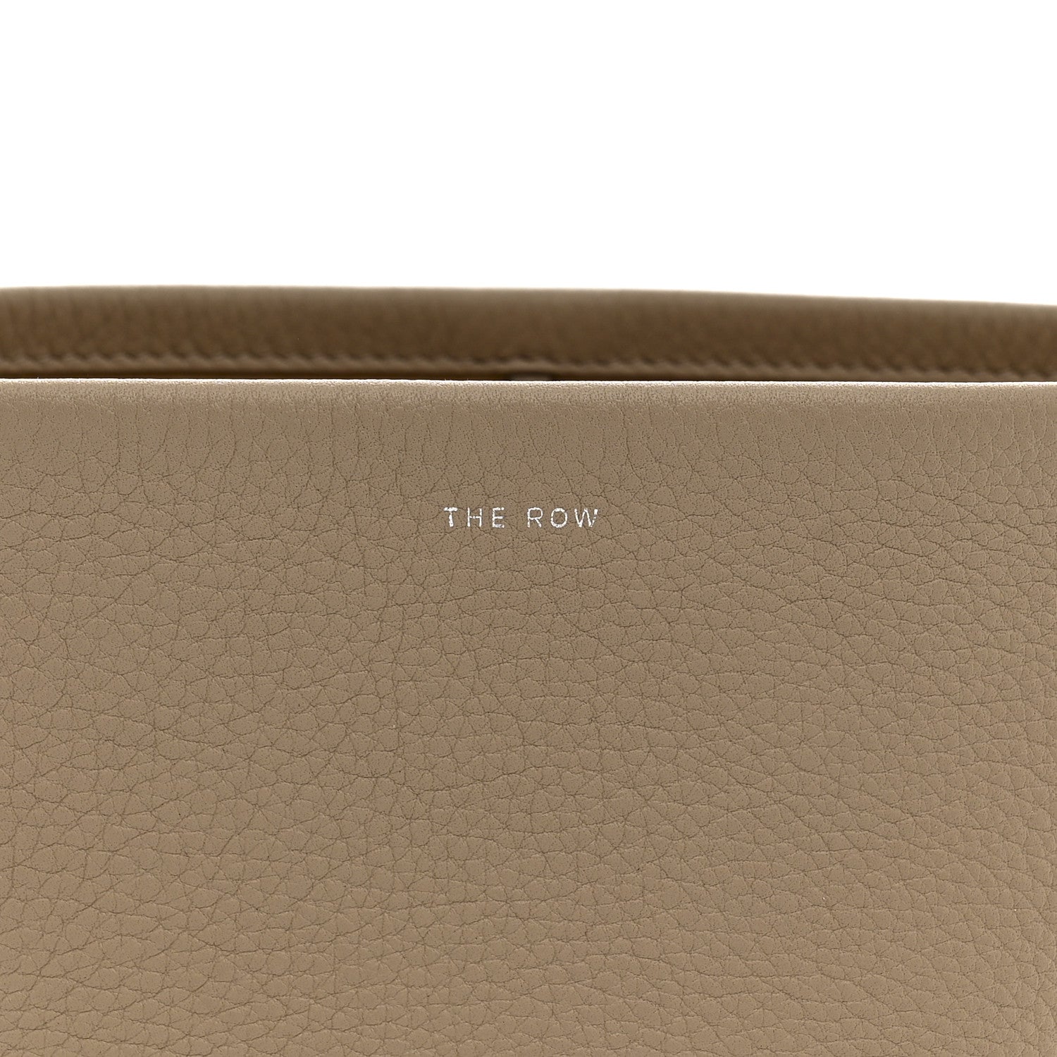 The Row Grained Calfskin Small N/S Park Tote Dark Taupe 7 of 9