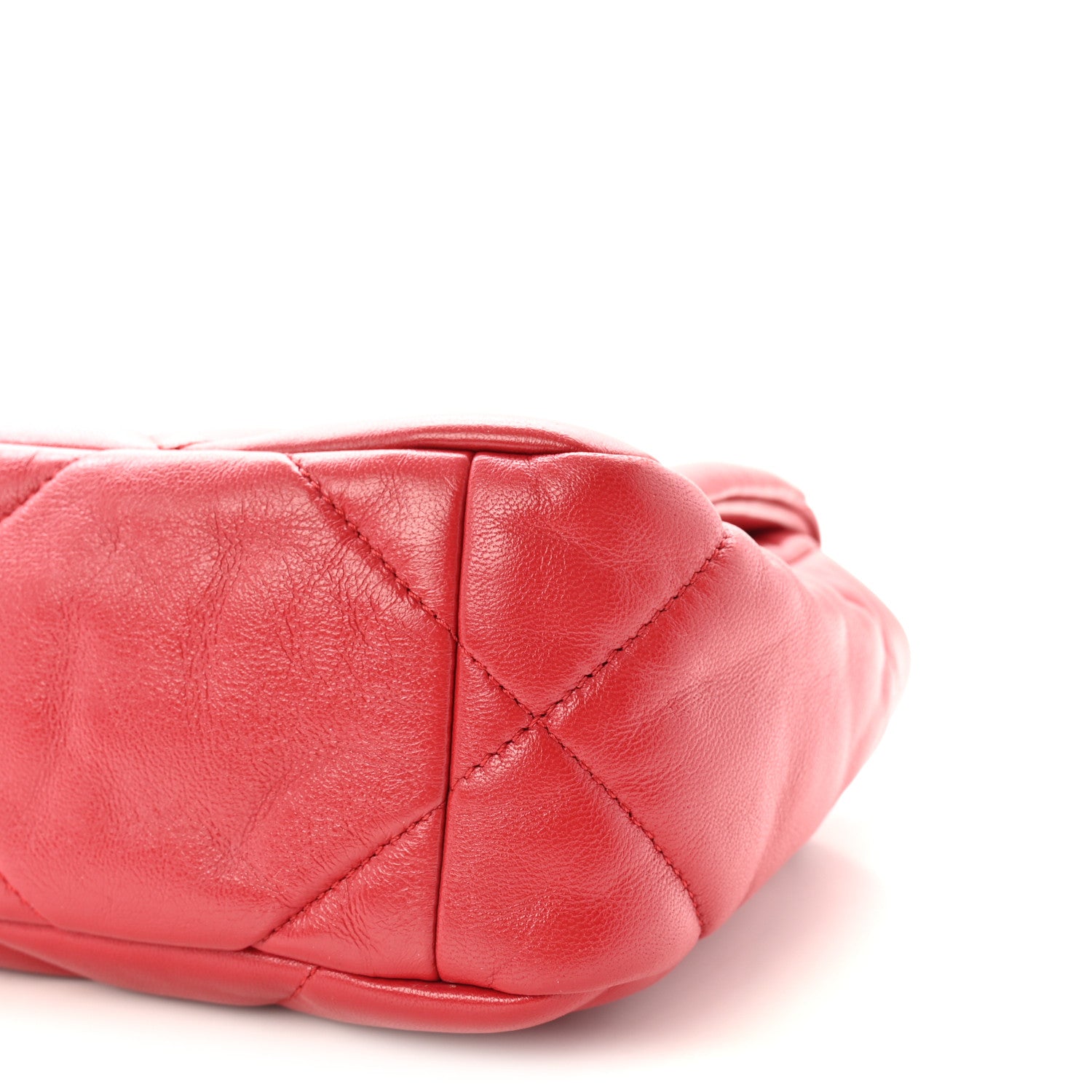 Chanel Lambskin Quilted Medium Chanel 19 Flap Red 9 of 9