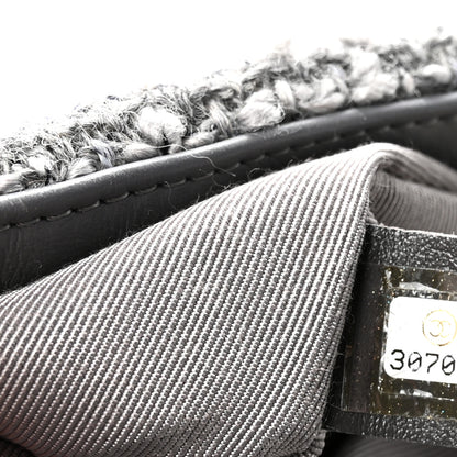Chanel Tweed Quilted Large Chanel 19 Flap Grey 7 of 11