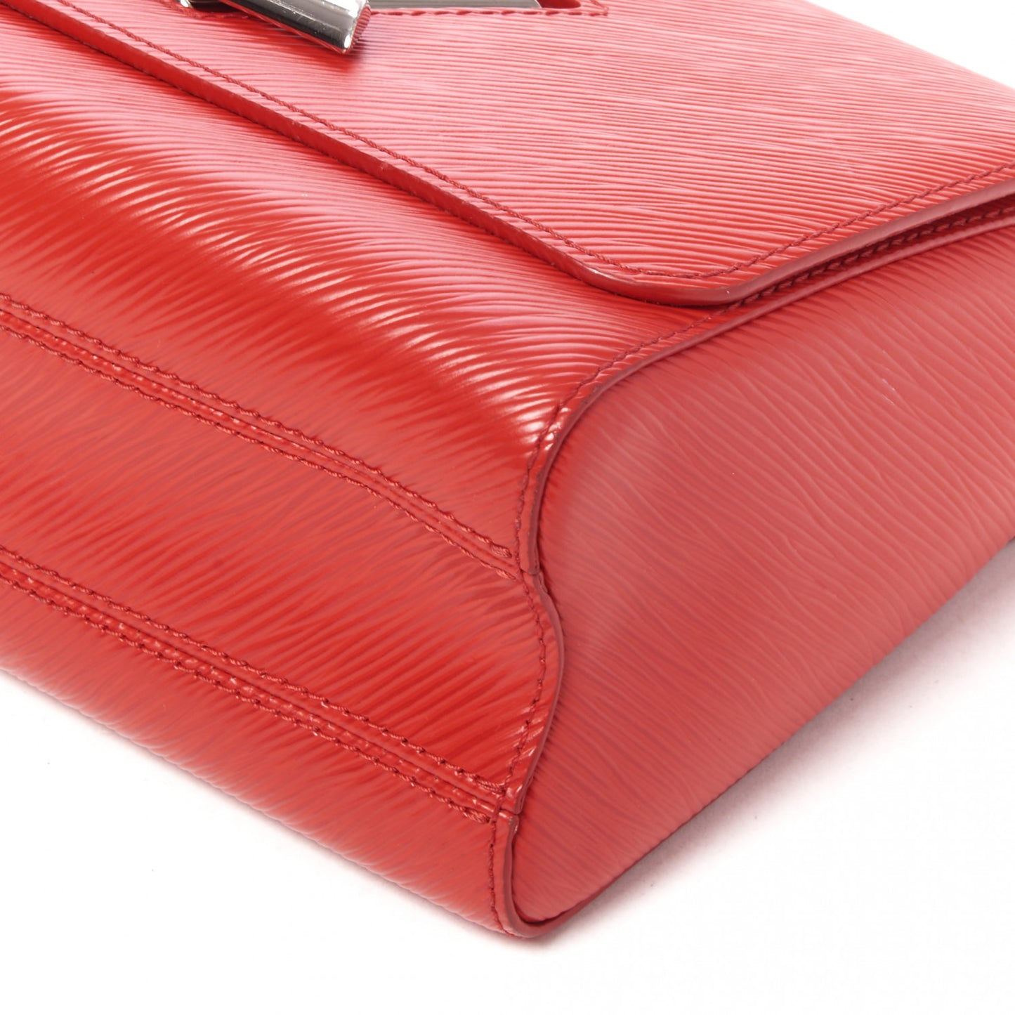 Epi Twist Shoulder Bag MM Coquelicot