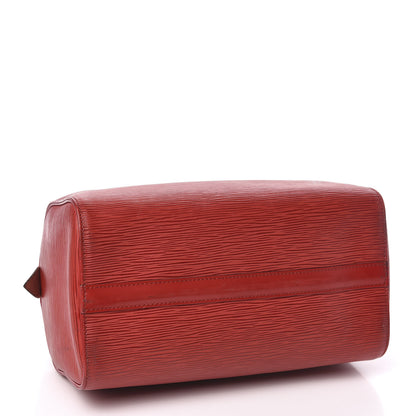 Louis Vuitton Epi Speedy 25 Castillan Red 4 of 10