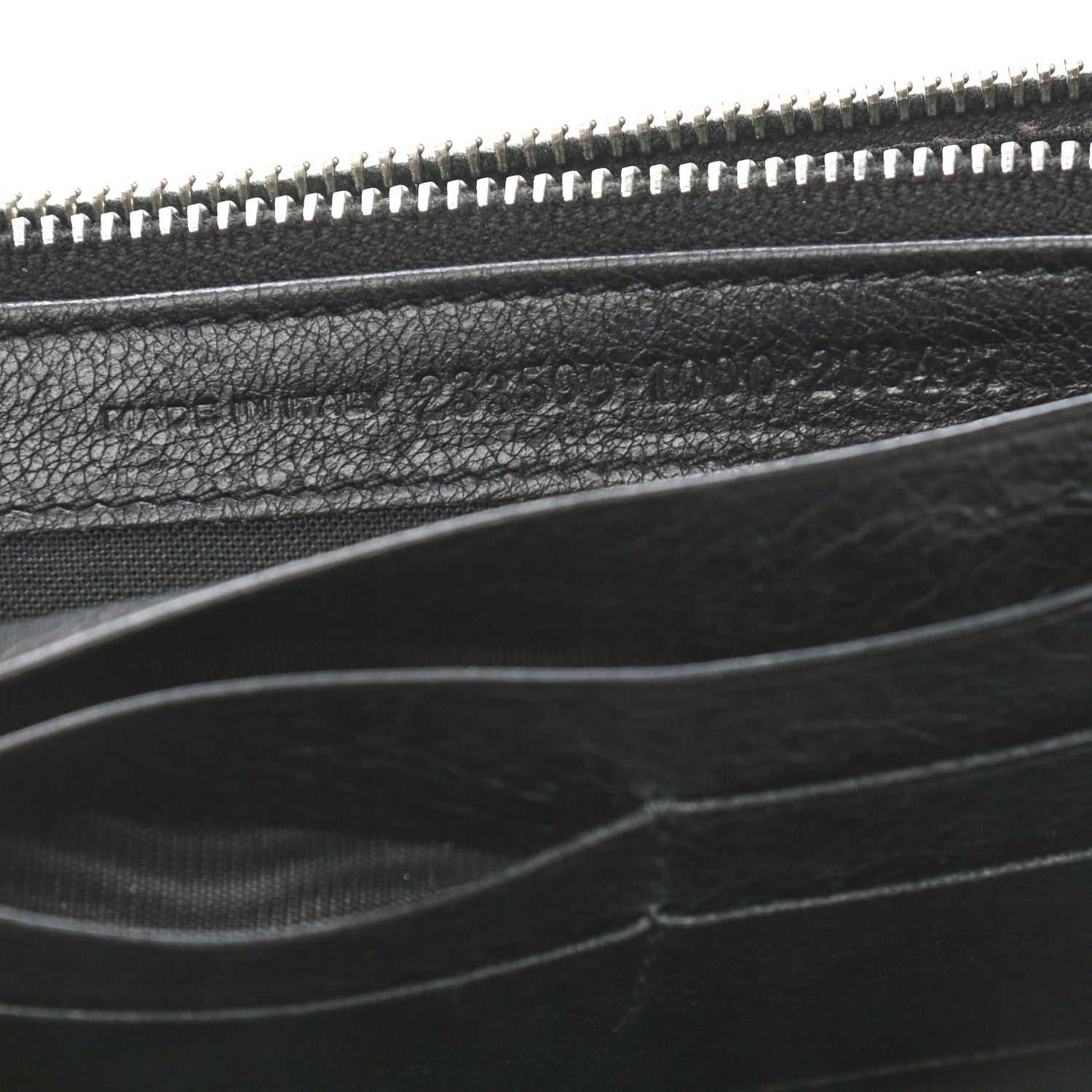 Balenciaga Agneau Giant 12 Silver Hardware Money Wallet Black 7 of 8
