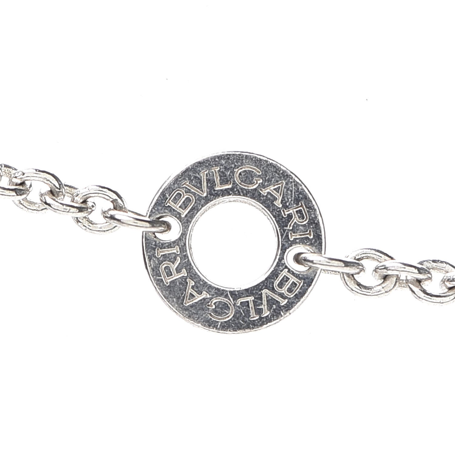 Bulgari Sterling Silver Ceramic Save The Children Pendant Necklace 6 of 8