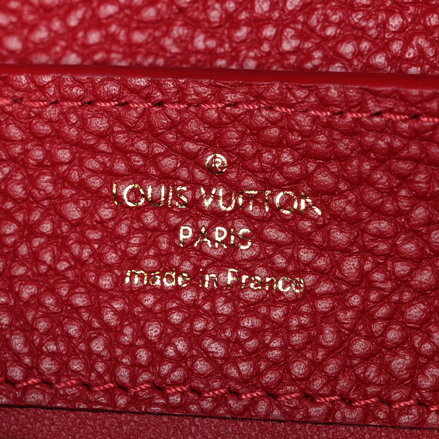 Louis Vuitton Taurillon Mini Capucines Scarlet 6 of 9