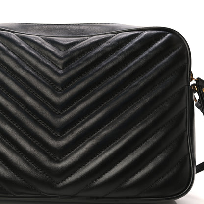 Saint Laurent Calfskin Matelasse Monogram Lou Camera Bag Black 13 of 17