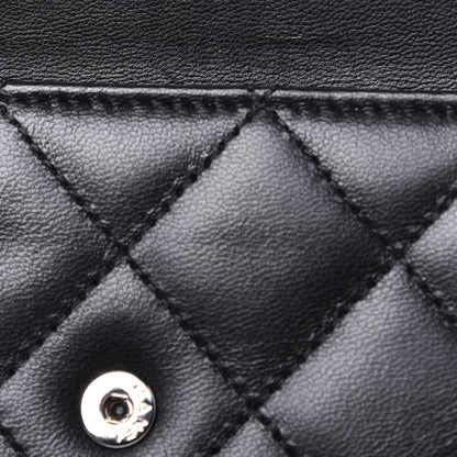 Chanel Lambskin Quilted Wallet On Chain WOC Black 10 of 13