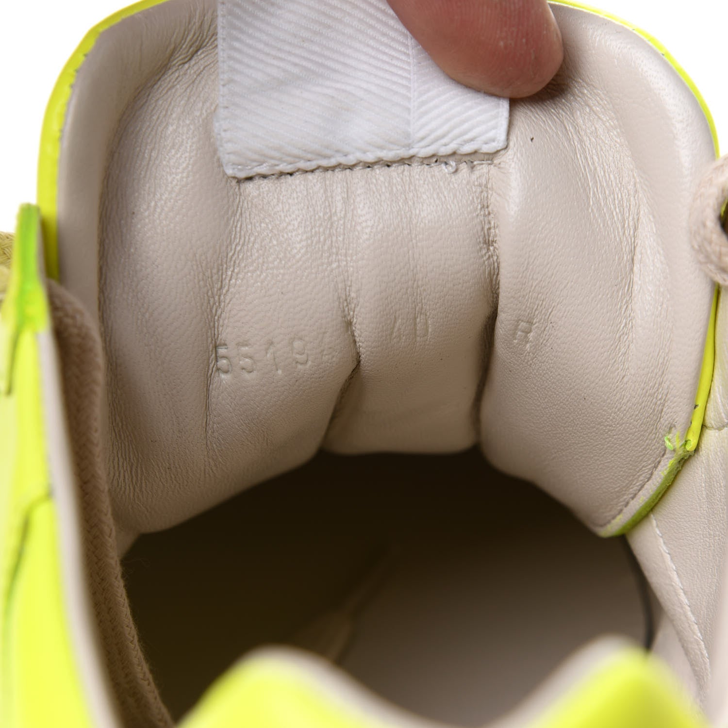 Gucci Calfskin Womens Rhyton Sneakers 40 Fluo Yellow 17 of 20