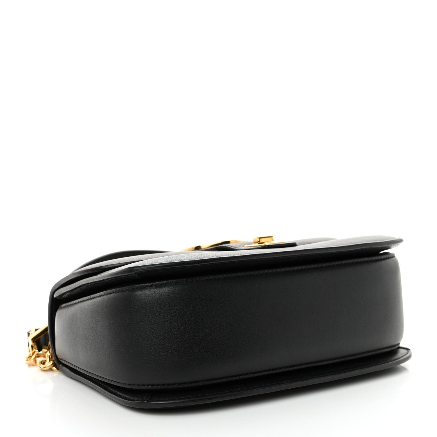 Gucci Roxy Calfskin Small Blondie Top Handle Shoulder Flap Bag Black 4 of 13