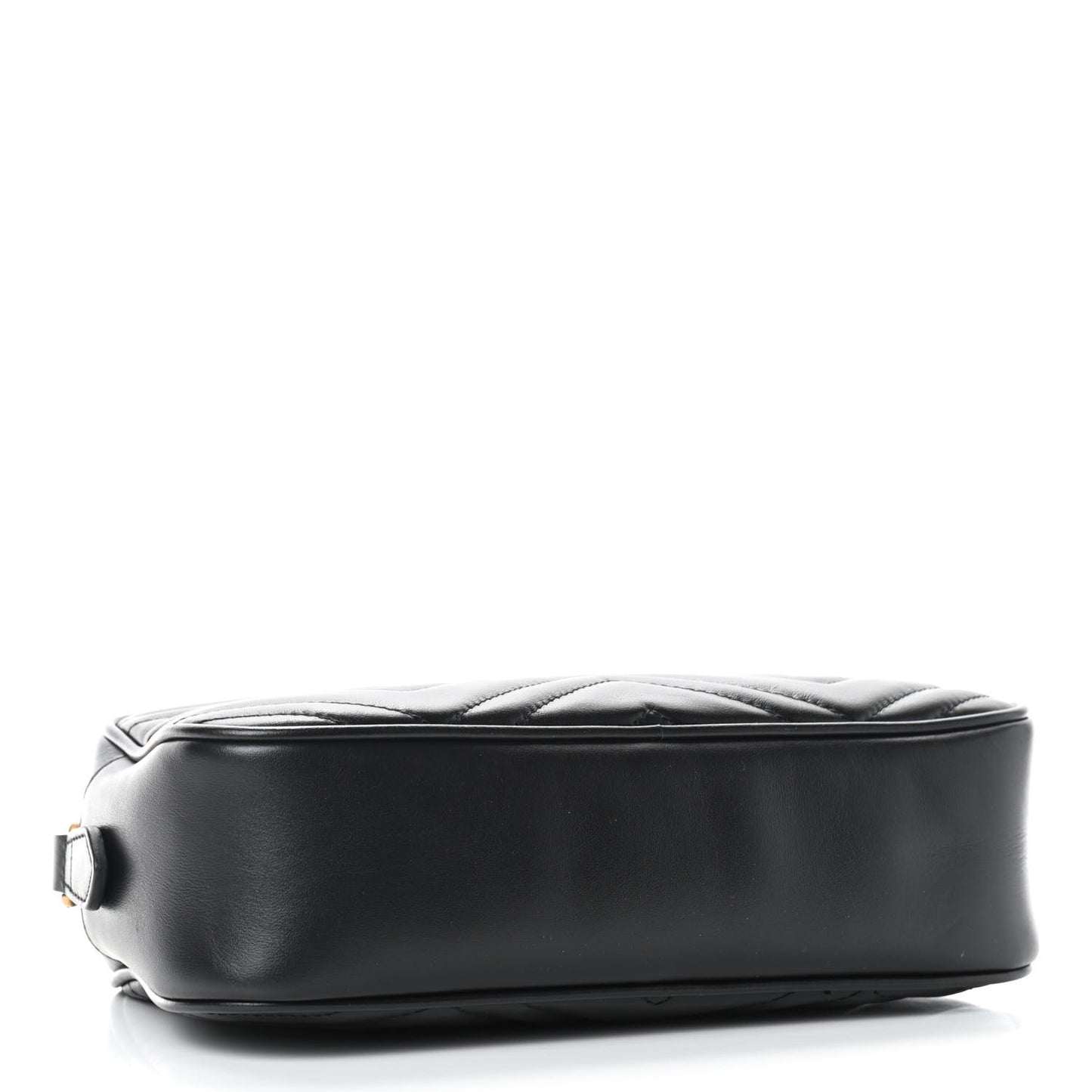 Calfskin Matelasse Small GG Marmont Chain Shoulder Bag Black