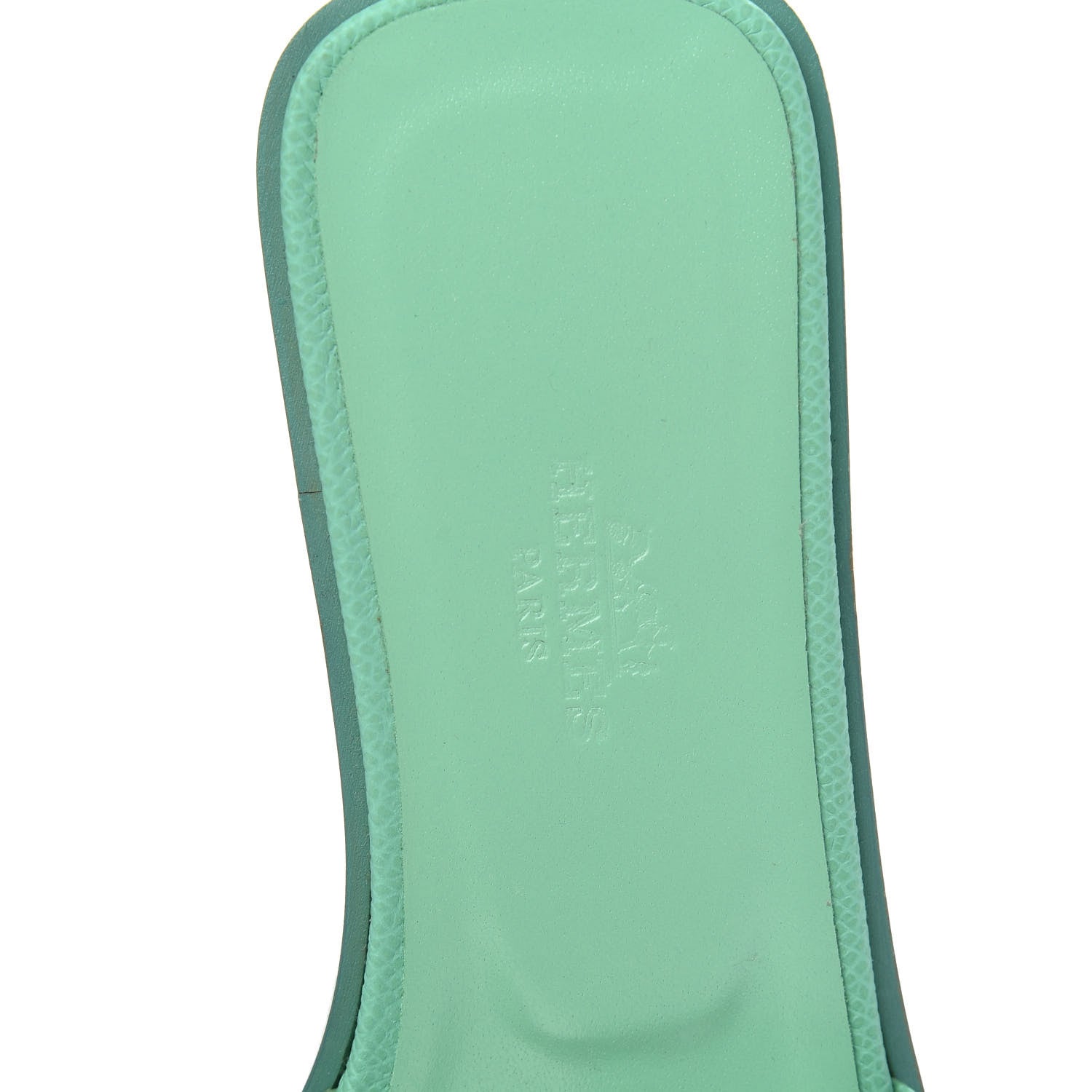 Hermes Epsom Oran Sandals 36.5 Malachite 6 of 8